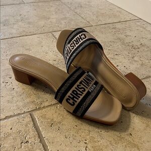 Amazon Black and Beige Mules